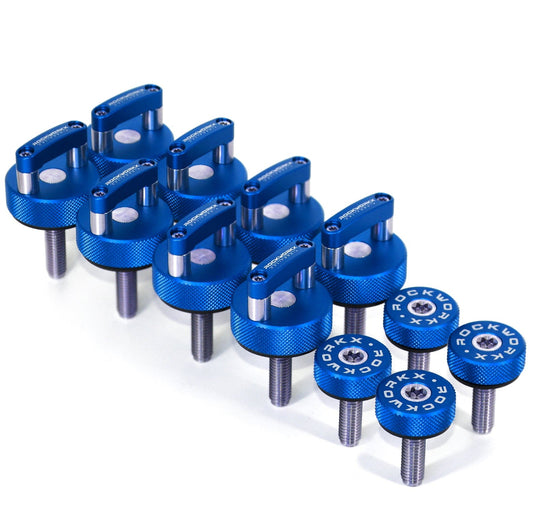 2024 FORD BRONCO 2 DOOR 12 PIECE SET,  8 Hard Top Quick Removal Fastener Thumb Screws + 4 Torx  Bolt Set