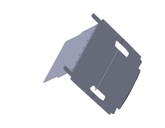 Wrangler JLU 4-Door Soft Top Schematic for low profile Aluminum Cargo Cover