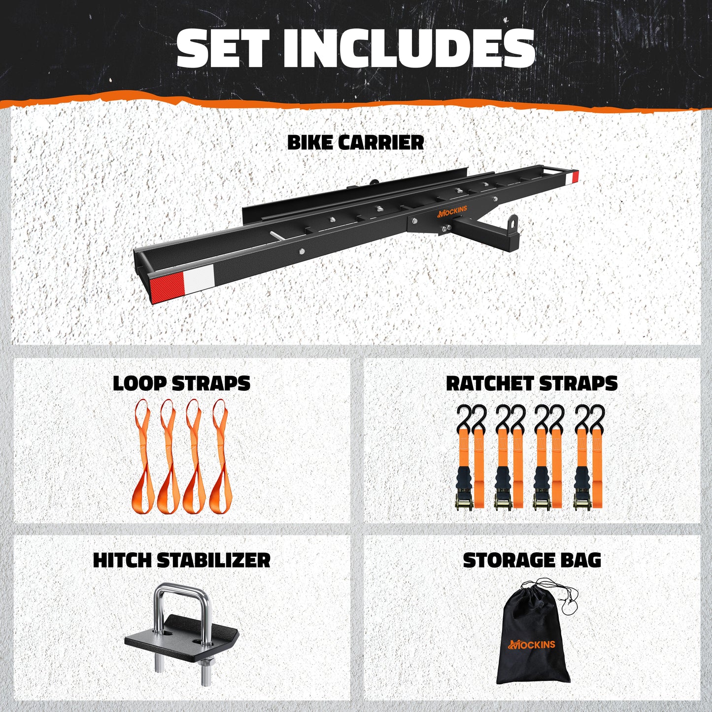 73" Hitch Motorbike Carrier with Loading Ramp