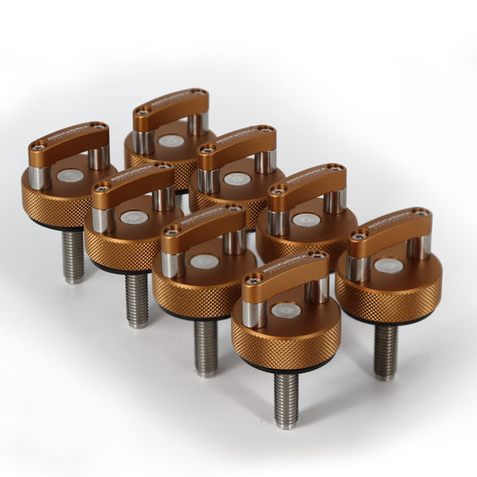 FORD BRONCO Hard Top Quick Removal Fastener Thumb Screw LIMITED EDITION COPPER (Eight Piece Set)
