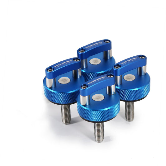 JEEP Wrangler JK, JL & JT Hard Top Quick Removal Fastener Thumb Screws (4 Pack Thumbscrew)