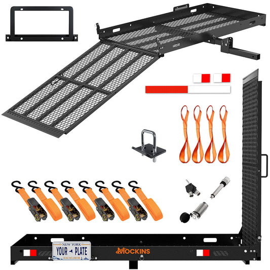 60"x30"x5" Wheelchair Hitch Carrier with Ramp