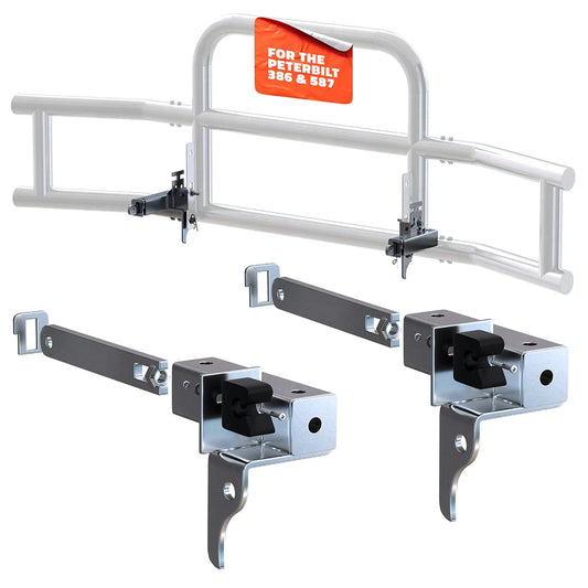 Front Bumper Guard Mounting Brackets for Peterbilt 386 / 587 2006-2012 (Brackets ONLY)