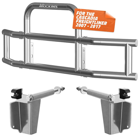 90"x11.5"x29" Front Bumper Guard with Mounting Brackets for Freightliner Cascadia 2007-2017