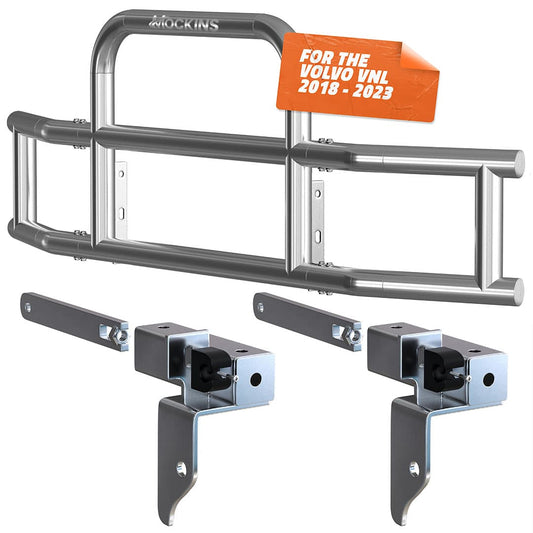 90"x11.5"x29" Front Bumper Guard with Mounting Brackets for Volvo VNL 2018-2023