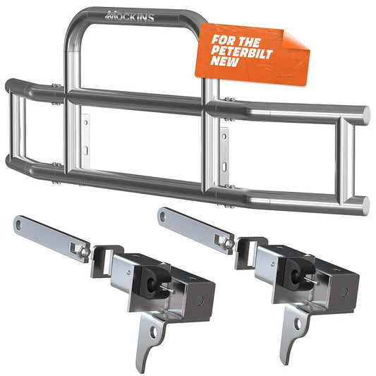 90"x11.5"x29" Front Bumper Guard with Mounting Brackets for Peterbilt 2019
