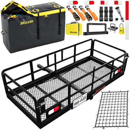 60"x24"x14" High Rail Hitch Carrier & 30 Cu Ft Cargo Bag