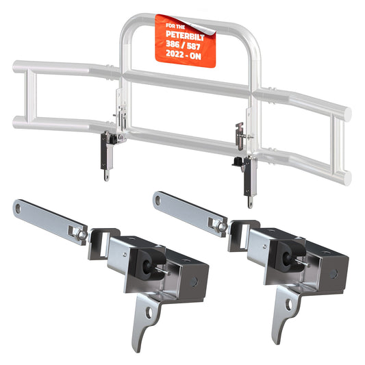 Front Bumper Guard Mounting Brackets for Peterbilt 386 / 587 2022-2026 (Brackets ONLY)