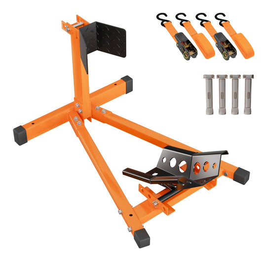1500 lbs. Capacity Motorcycle Front Wheel Chock with 14 Size Adjustments