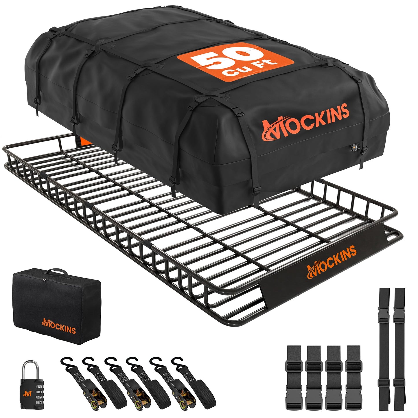 90"x50"x5" XXL Roof Carrier & 50 Cu Ft Roof Bag