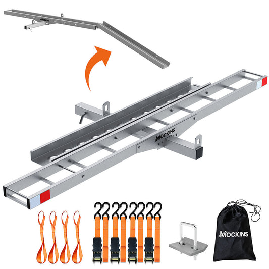 73" Hitch Motorbike Carrier with Loading Ramp