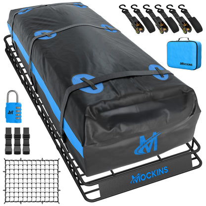 84"x39"x4" Extendable Roof Carrier & 35 Cu Ft Roof Bag