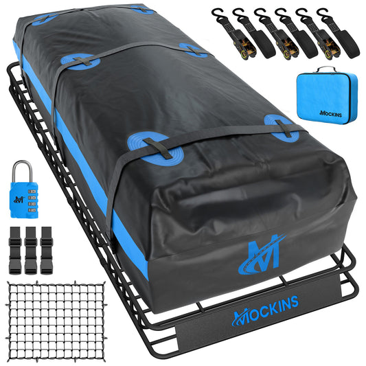 84"x39"x4" Extendable Roof Carrier & 35 Cu Ft Roof Bag
