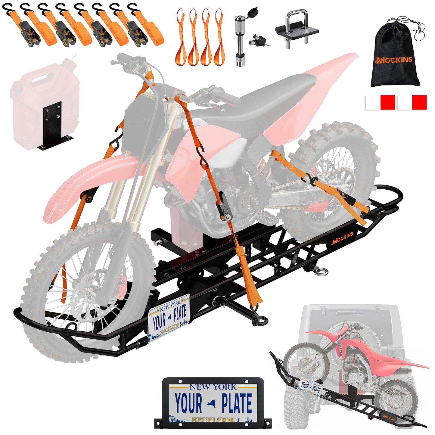 83" Dirt Bike Carrier & Tilting Loading Ramp