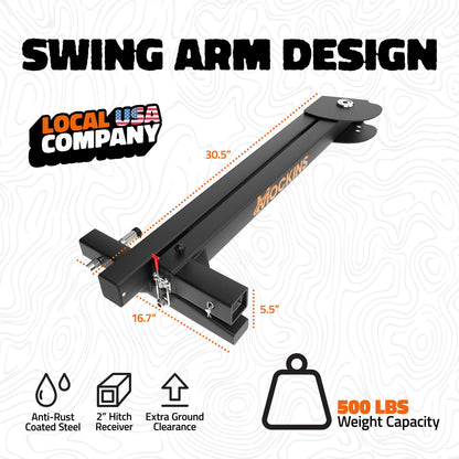500 LBS Capacity Swing Away Hitch Adapter