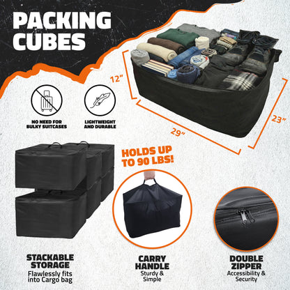29"x23"x12" Cargo Bag Packing Cubes - Set of 6