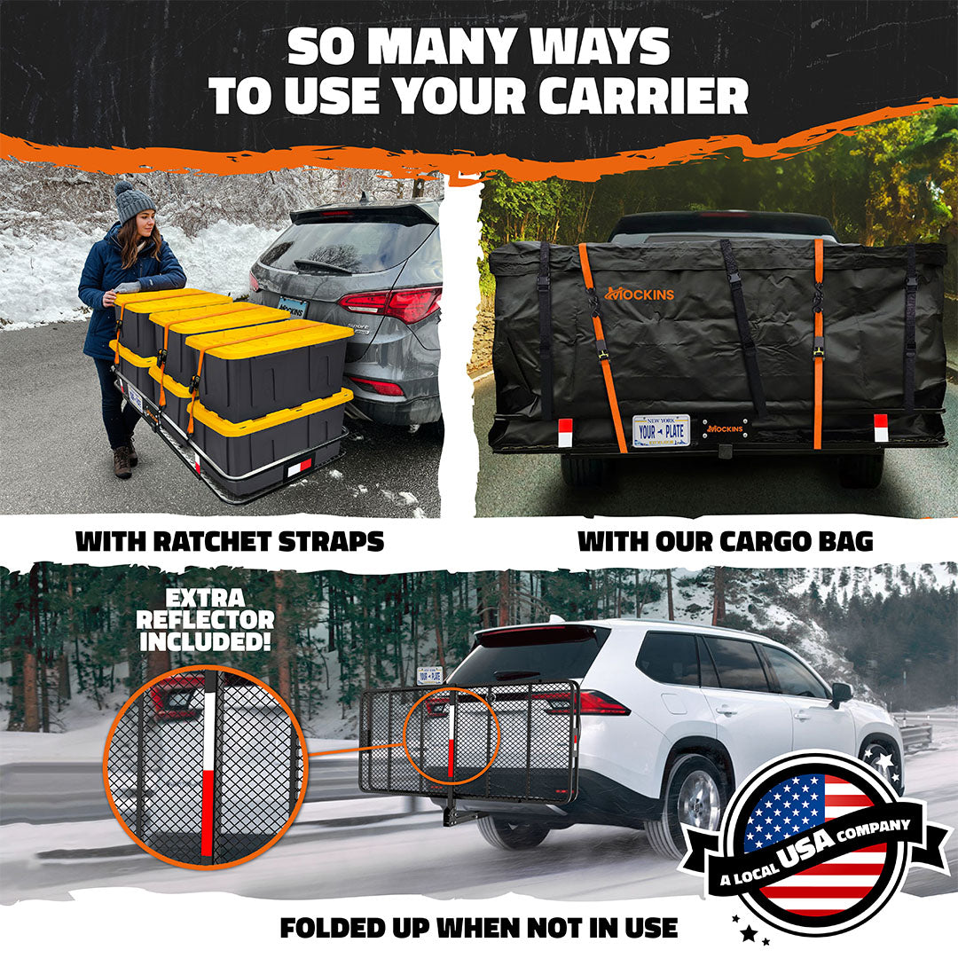 70"x30"x6" XL Cargo Hitch Carrier