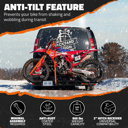 83" Dirt Bike Carrier & Tilting Loading Ramp