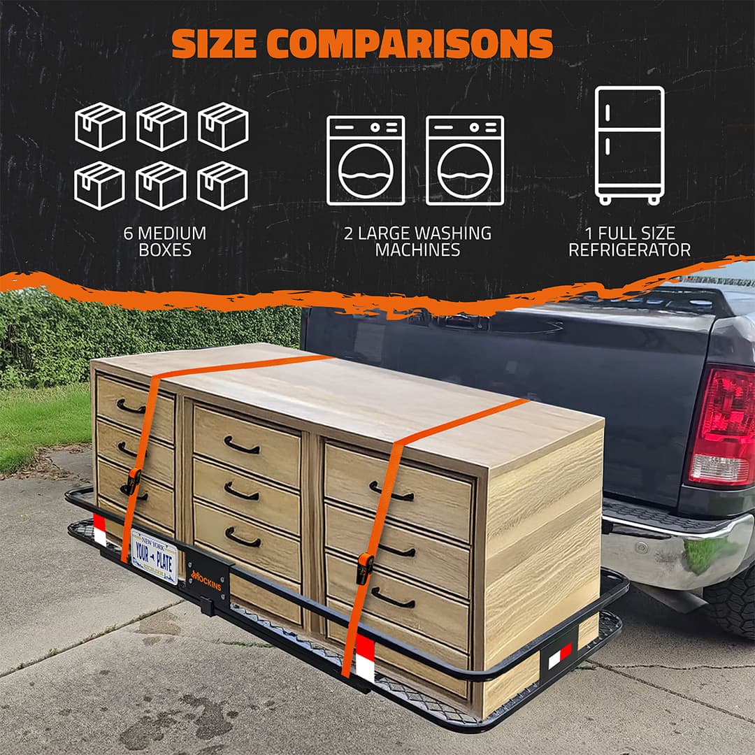 70"x30"x6" XL Cargo Hitch Carrier