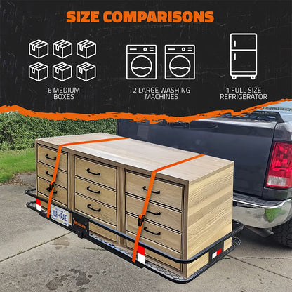 70"x30"x6" XL Cargo Hitch Carrier