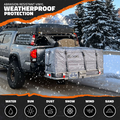 16 Cu Ft. Gray Waterproof Car Carrier Cargo Bag (58"x20"x24")
