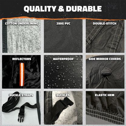Heavy Duty Waterproof Truck Cover - Cotton Lined