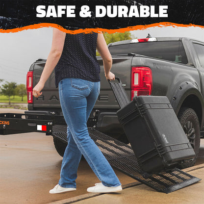 60"x30"x5" Wheelchair Hitch Carrier with Ramp