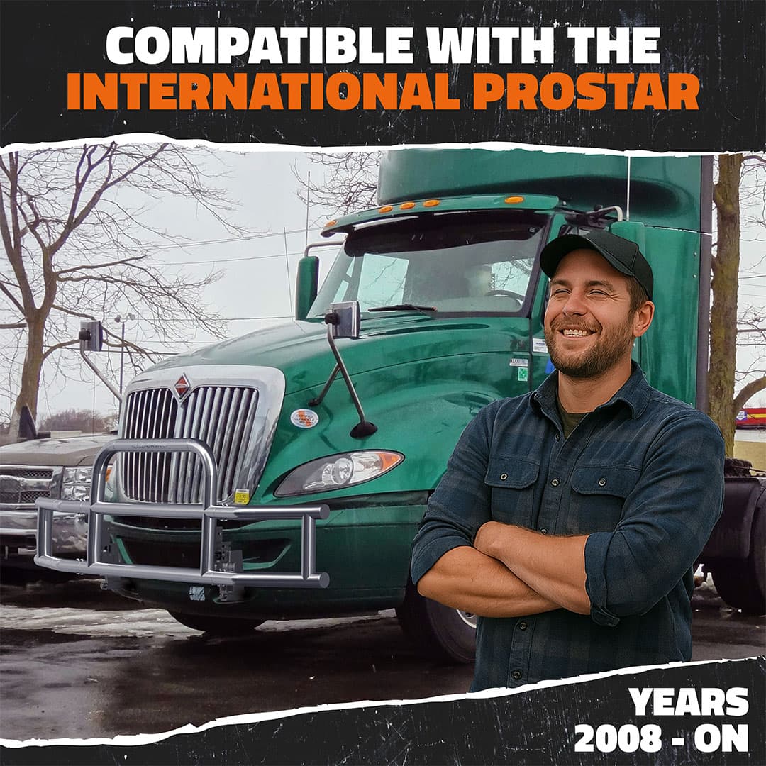 Front Bumper Guard Mounting Brackets for International Prostar 2008-Current (Brackets ONLY)