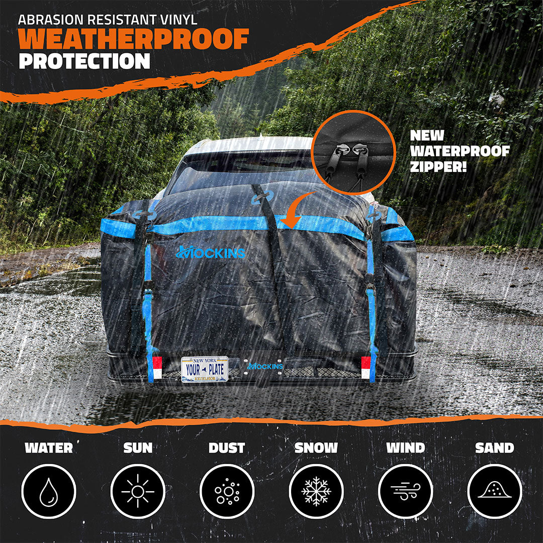 60"x24"x6" Hitch Carrier & 25 Cu Ft Cargo Bag | Built For The Long Haul