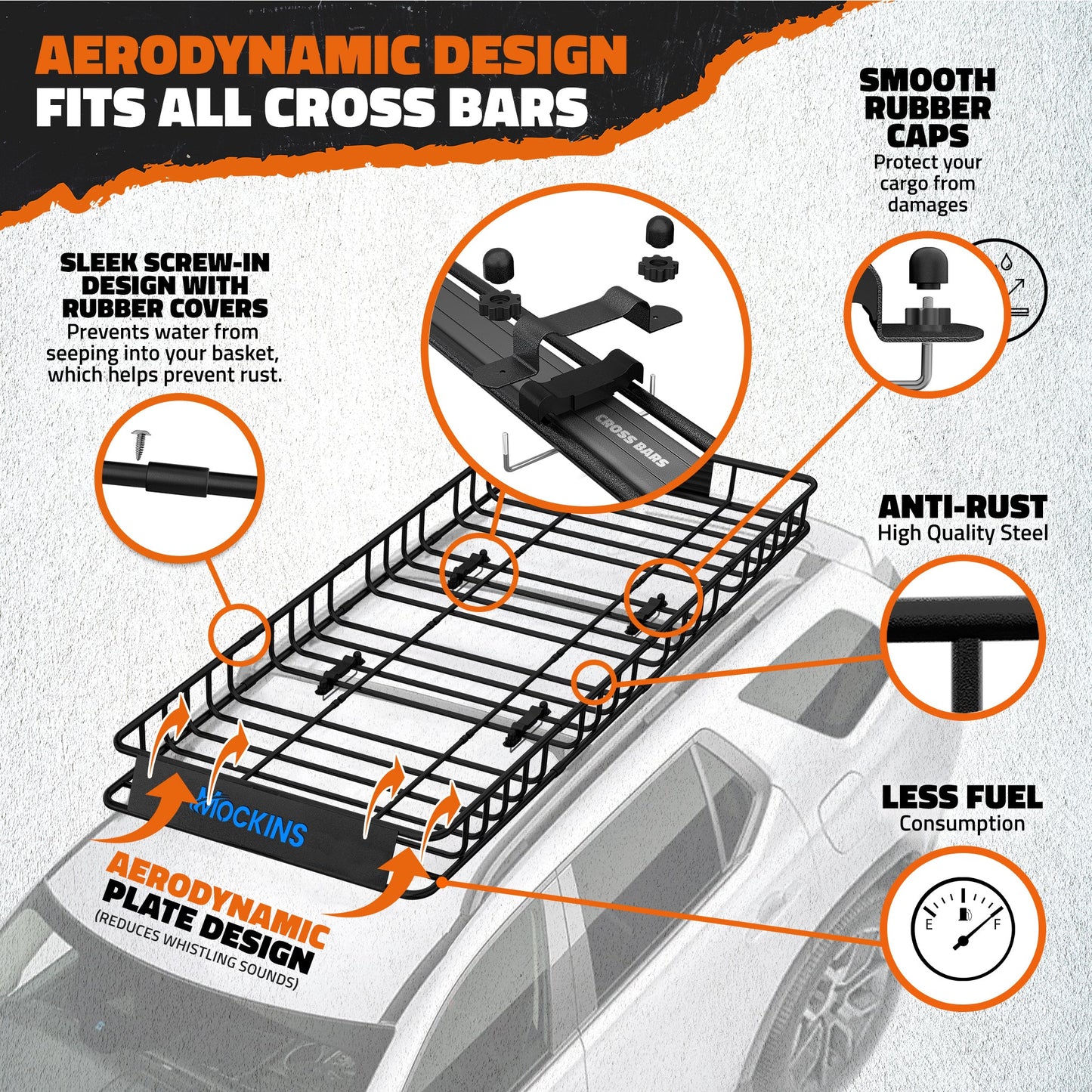 84"x39"x4" Extendable Roof Carrier & 35 Cu Ft Roof Bag
