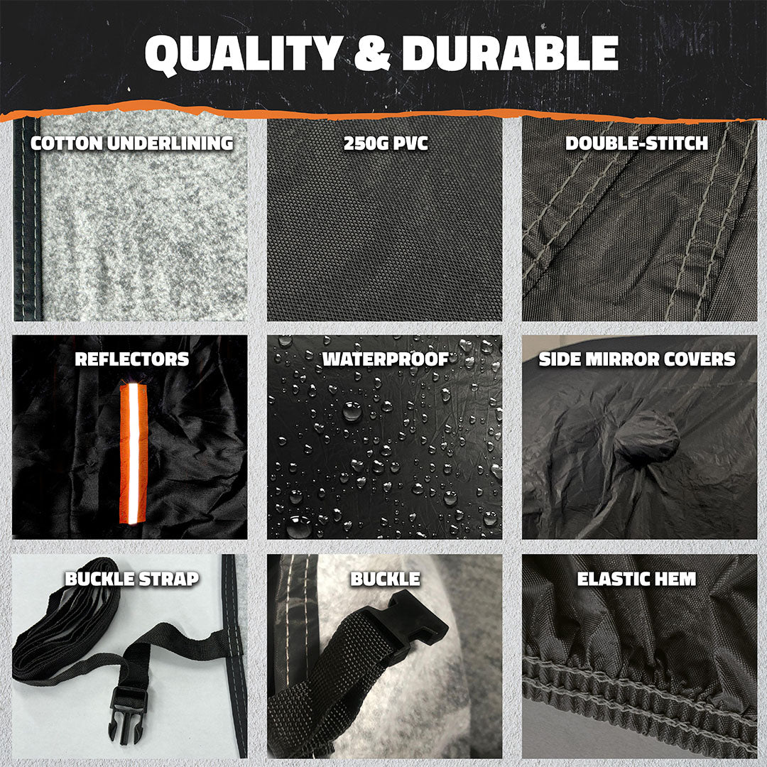 Heavy Duty Waterproof SUV Covers - Cotton Lined