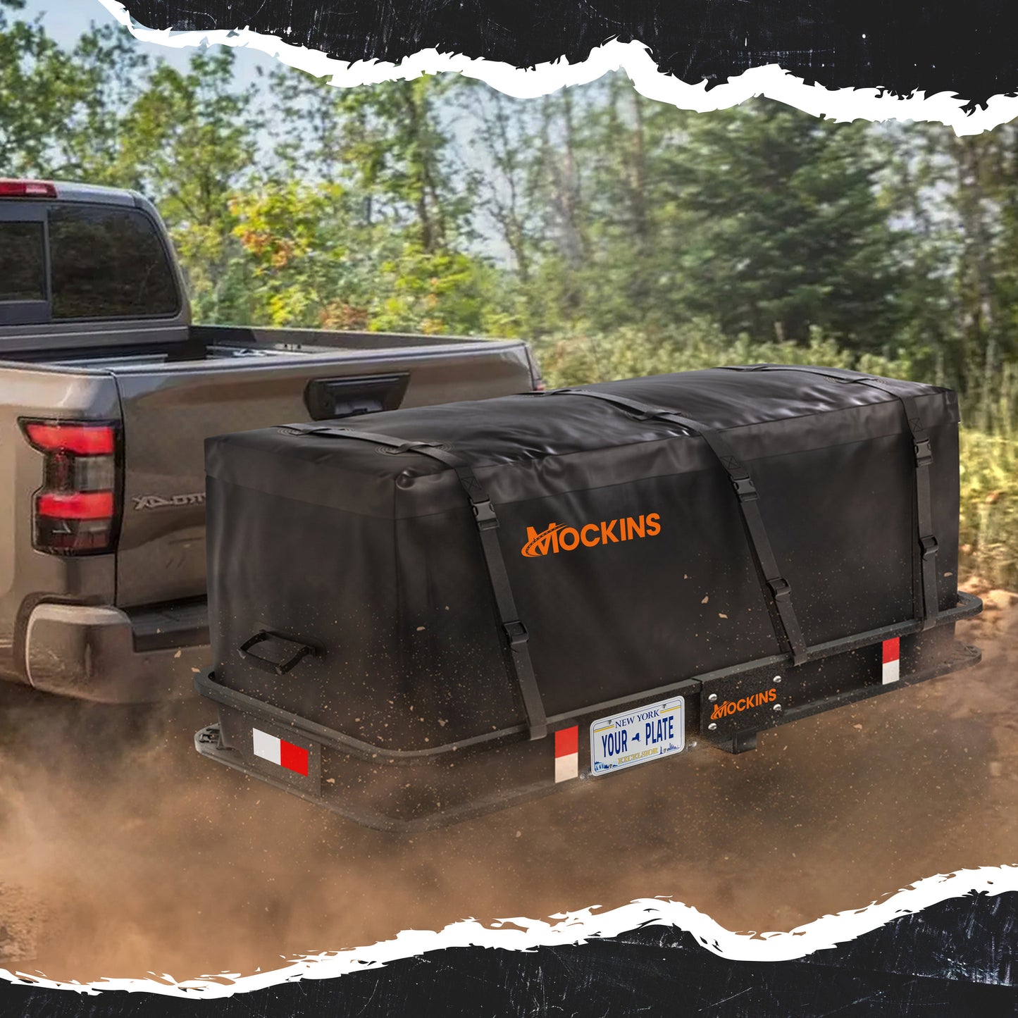 60"x20"x6" Hitch Carrier & 16 Cu Ft Cargo Bag