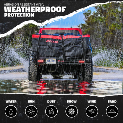 70"x30"x6" XL Hitch Carrier + Rear Lights & 40 Cu Ft Cargo Bag