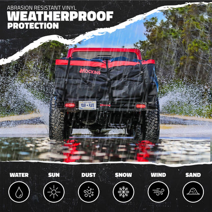 70"x30"x6" XL Hitch Carrier + Rear Lights & 40 Cu Ft Cargo Bag