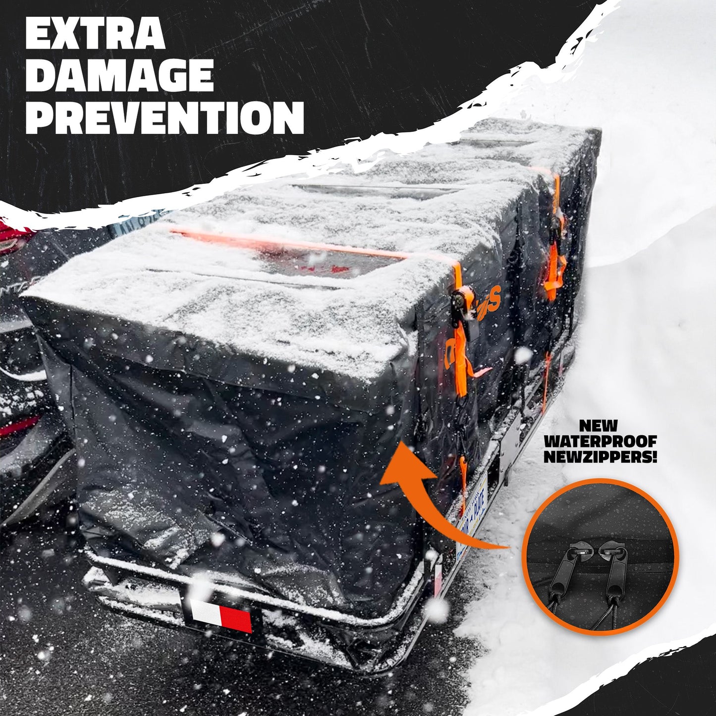 70"x30"x6" XL Hitch Carrier & 40 Cu Ft Cargo Bag