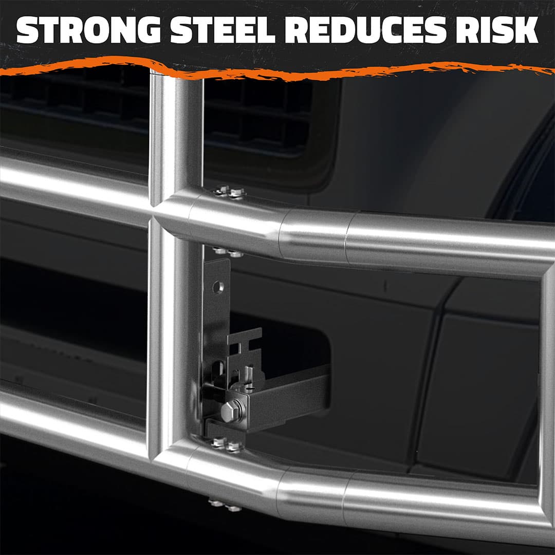 90"x11.5"x29" Front Bumper Guard with Mounting Brackets for Volvo VNL 2018-2023