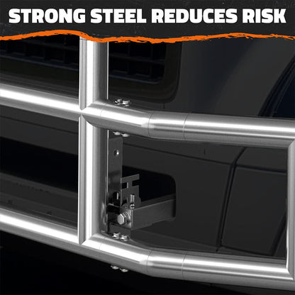 90"x11.5"x29" Front Bumper Guard with Mounting Brackets for Volvo VNL 2018-2023