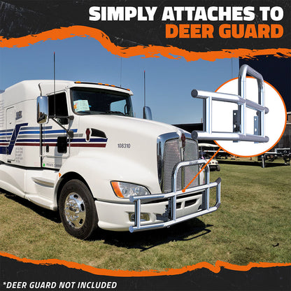 Front Bumper Guard Mounting Brackets for Kenworth T660 / T680 2007-2017 (Brackets ONLY)