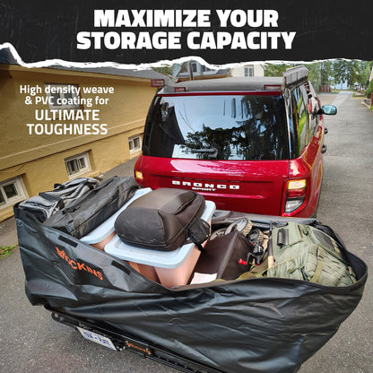 70"x30"x6" XL Hitch Carrier & 40 Cu Ft Cargo Bag