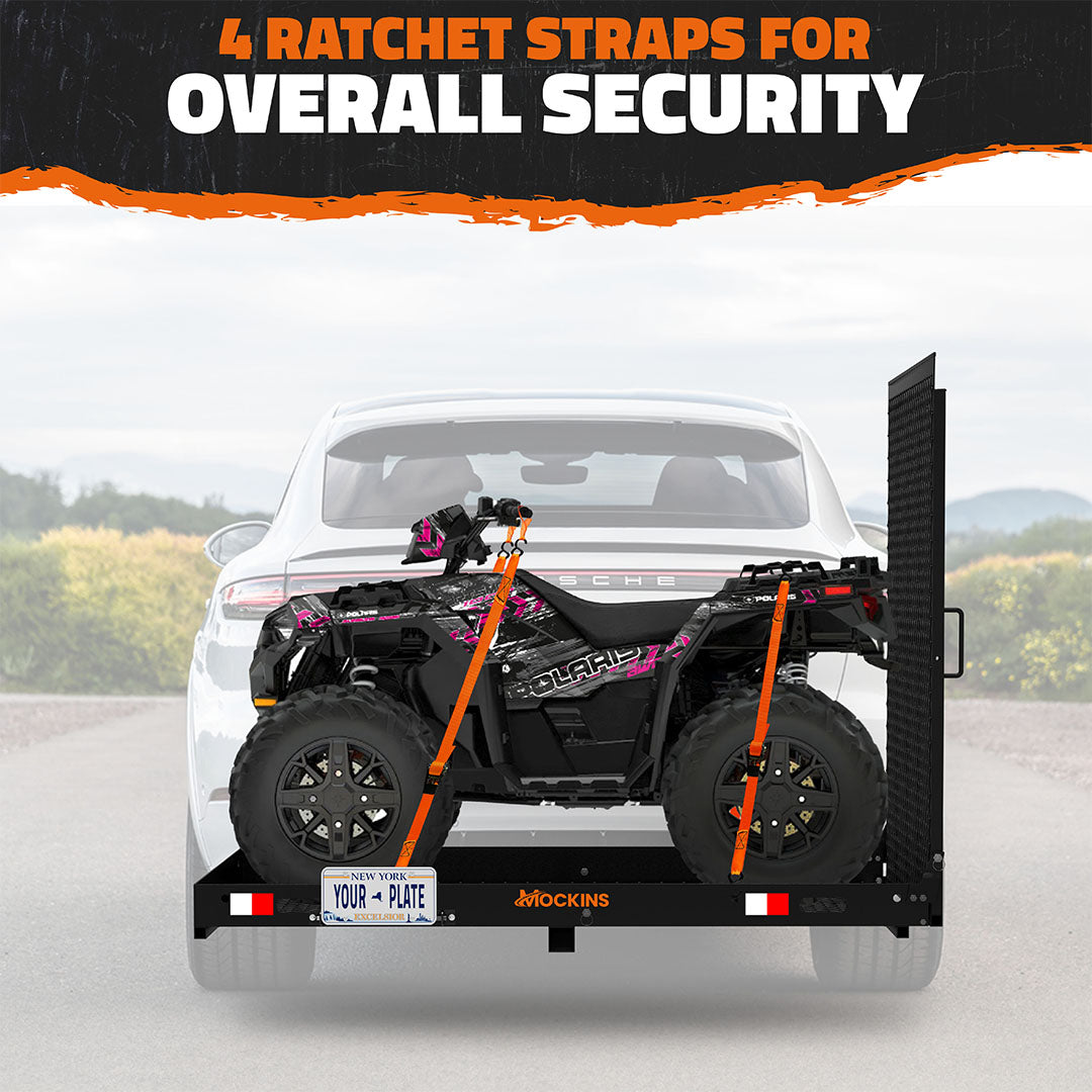 60"x30"x5" Wheelchair Hitch Carrier with Ramp