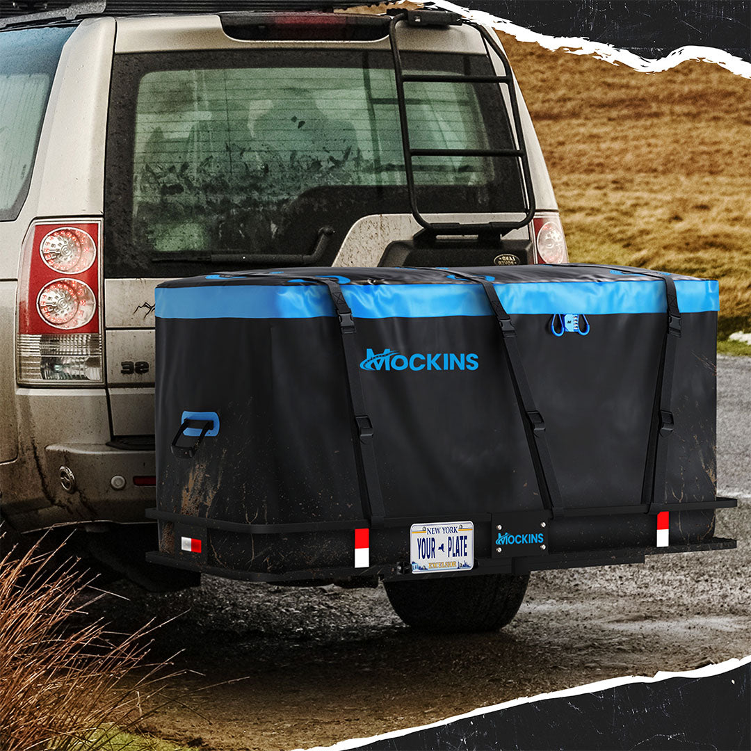 60"x24"x6" Hitch Carrier & 25 Cu Ft Cargo Bag | Built For The Long Haul