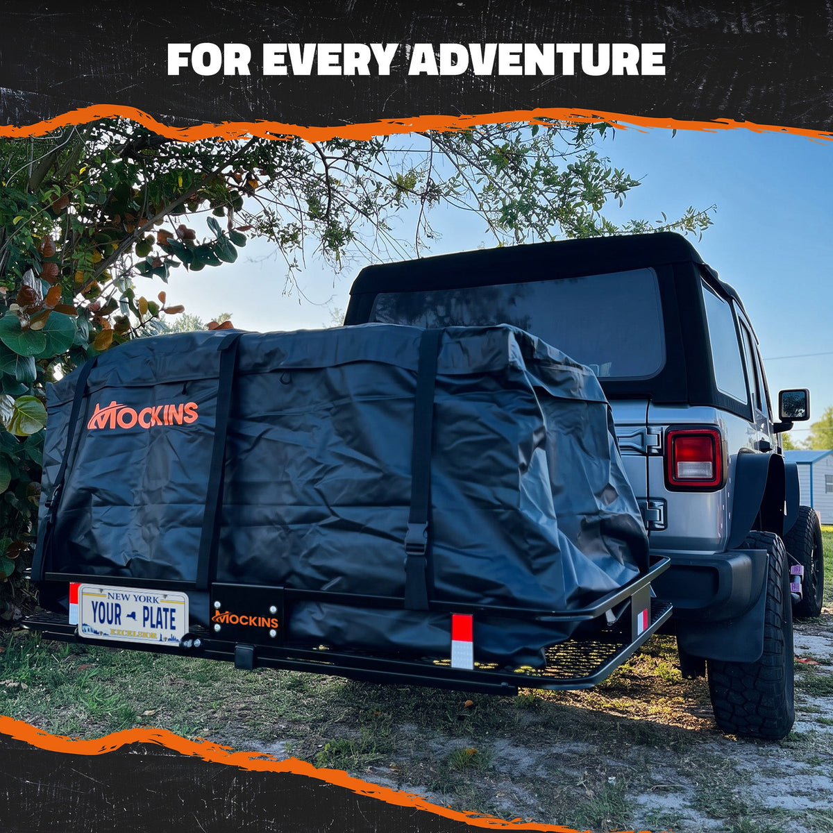 60"x36"x6" Hitch Carrier & 35 Cu Ft Cargo Bag