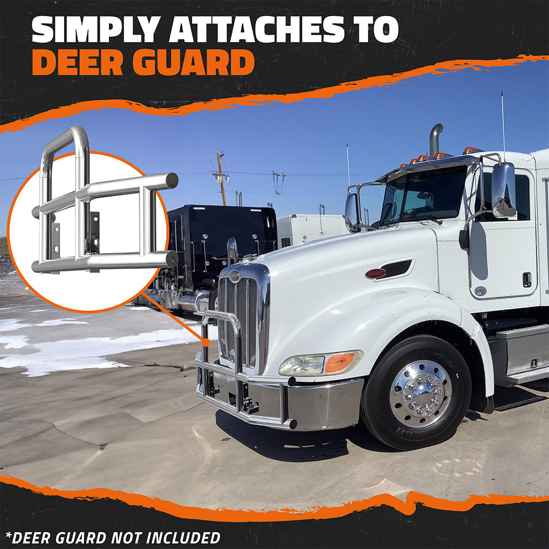 Front Bumper Guard Mounting Brackets for Peterbilt 386 / 587 2006-2012 (Brackets ONLY)