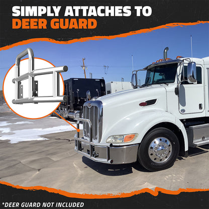 Front Bumper Guard Mounting Brackets for Peterbilt 386 / 587 2006-2012 (Brackets ONLY)
