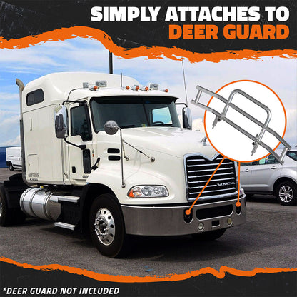 Front Bumper Guard Mounting Brackets for Mack Pinnacle 2007-2014 (Brackets ONLY)