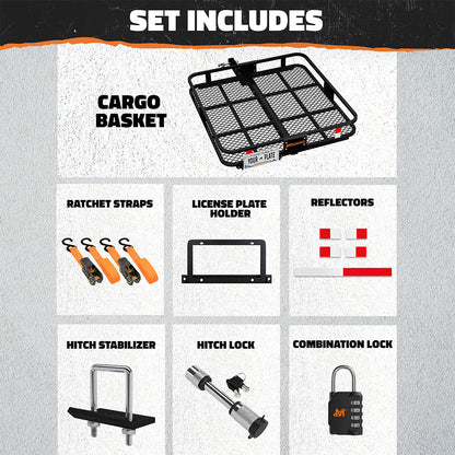 40"x40"x6" Square Hitch Carrier