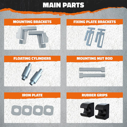 Front Bumper Guard Mounting Brackets for International Prostar 2008-Current (Brackets ONLY)