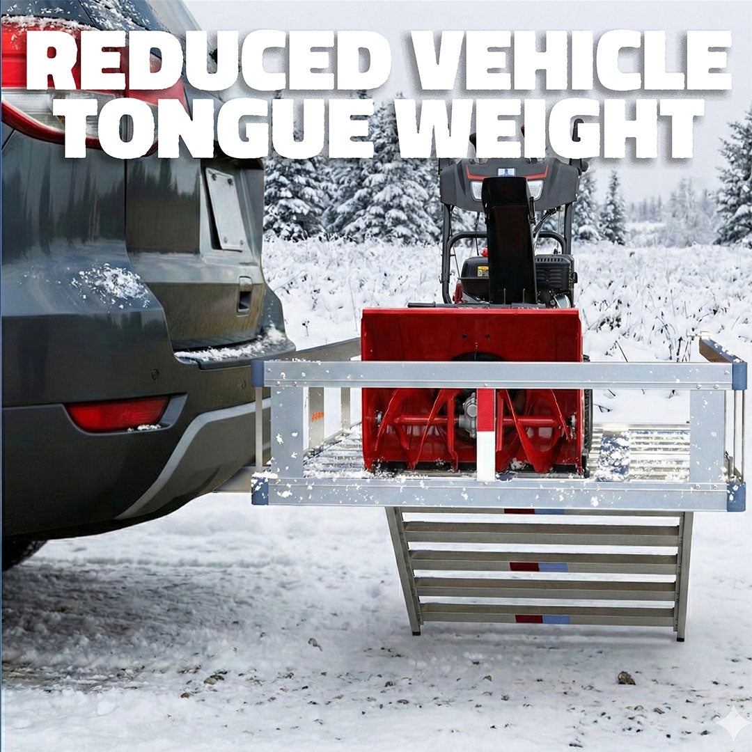 50"x29"x8" Aluminum Hitch Carrier with Ramp