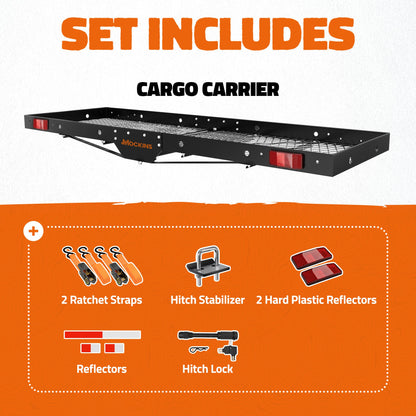 60"x19.3"x2.5" Hitch Carrier Tray with 750 lbs. Capacity