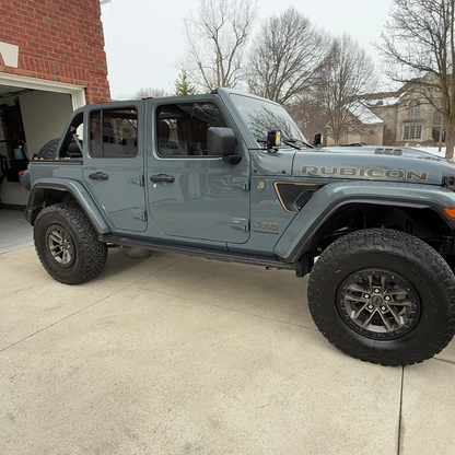 Anvil 392 Jeep with 24/25 JFTops cargo cover rhino lined in driveway